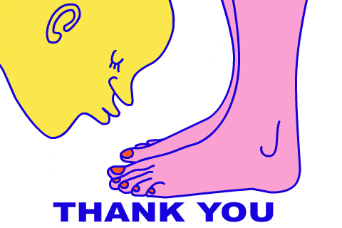 Thank You Funny Kiss My Feet GIF
