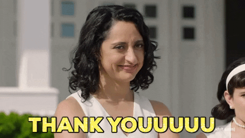 Thank You Funny Lady Laugh GIF