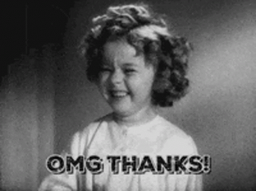Thank You Funny Shirley Temple Laugh GIF
