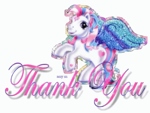 Thank You Glitter My Little Pony GIF