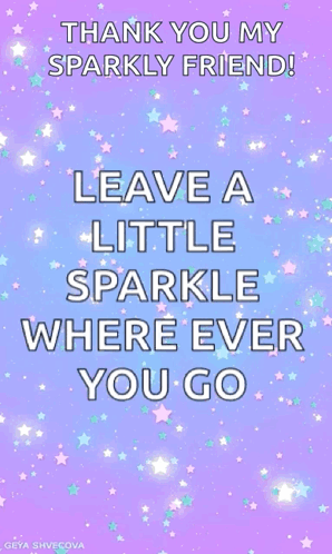 Thank You Glitter Sparkle GIF