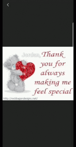 Thank You Glitter Valentines Day GIF