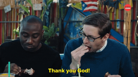 Thank You God 2 Guys Eating GIF