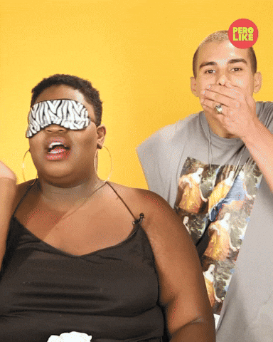 Thank You God Girl Blindfold Calling GIF