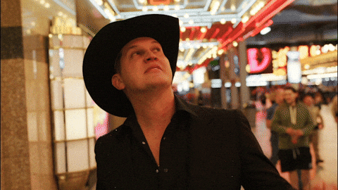 Thank You God Jon Pardi Pointing Up GIF