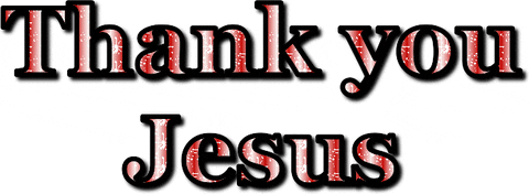 Thank You God Thank You Jesus Red Shimmer GIF