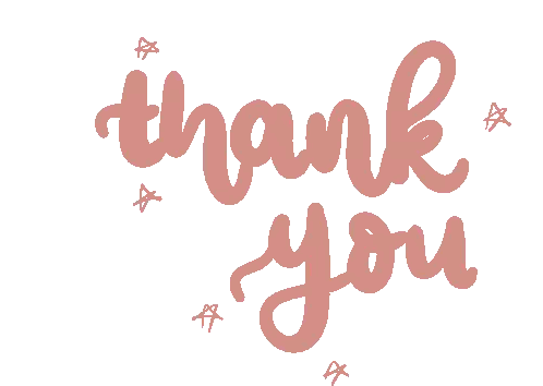 Thank You in Pink Font