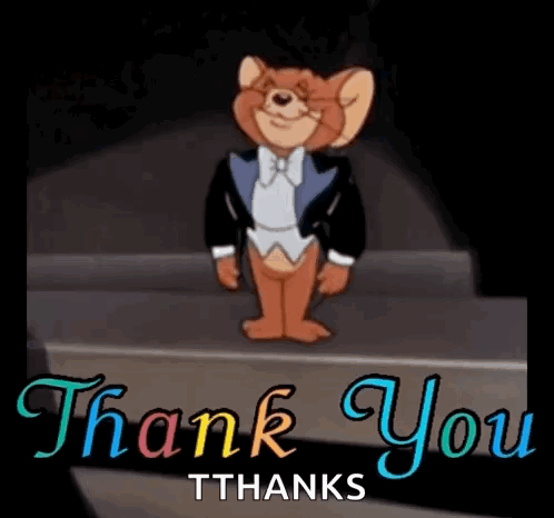 Thank You Jerry Bow Animated GIF