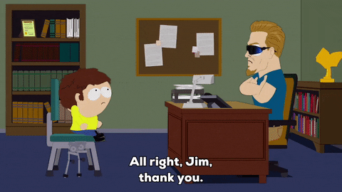 Thank You Jimmy Valmer For Coming To My Office GIF