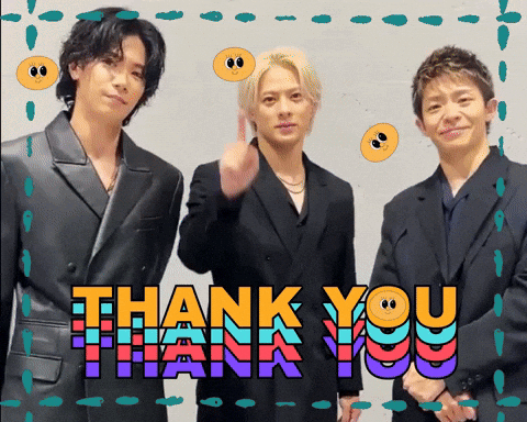 Thank You Kpop Group In Office Suits GIF