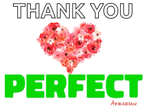 Thank You Perfect Heart Rose Poster