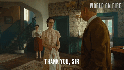 Thank You Sir World On Fire Scene GIF