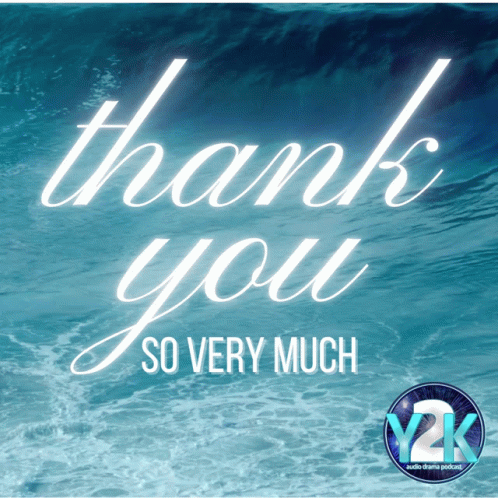 Thank You So Very Much Poster With Wave