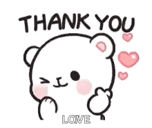 Thank You Teddy Bear Holding Heart