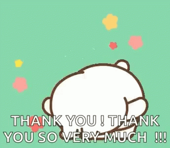 Thank You Thank You Cute Bear Bowing GIF