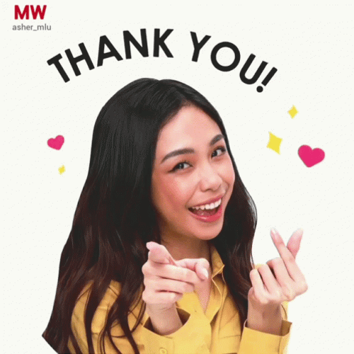 Thank You Thank You Maymay Entrata Finger Heart GIF