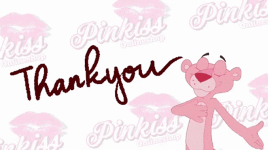 Thank You Thank You Pink Panther GIF
