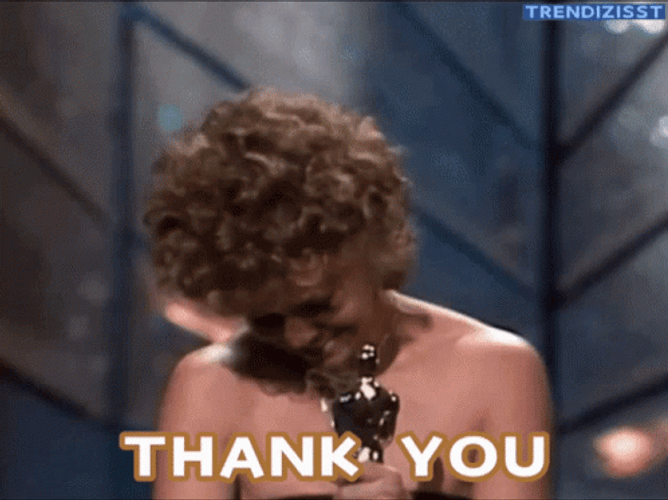 Thank You Thank You Sally Field GIF