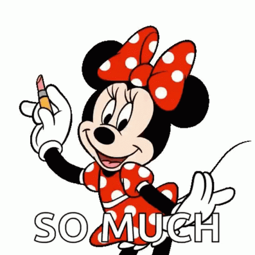 Cute Minnie Mouse Thank You So Much GIF