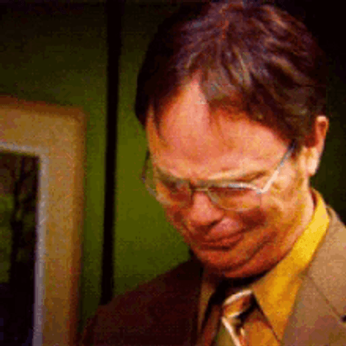 Thankful Dwight Shrute The Office Happy Cry GIF