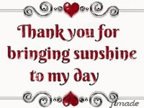 Thankful For You Bringing Sunshine GIF
