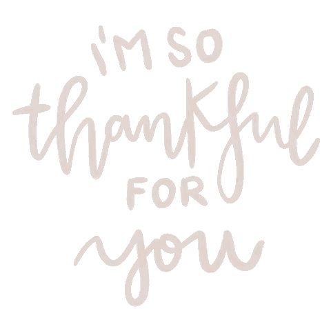 Thankful For You Hand Lettering