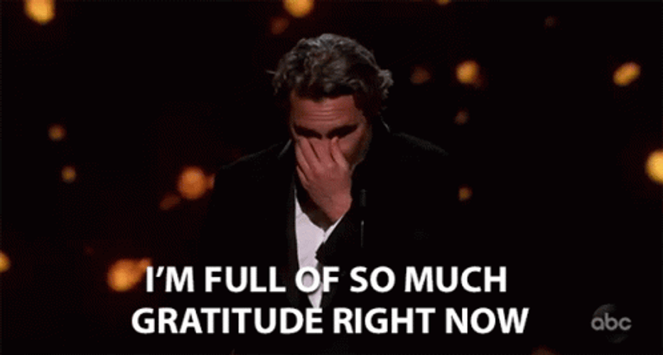 Thankful Joaquin Phoenix GIF