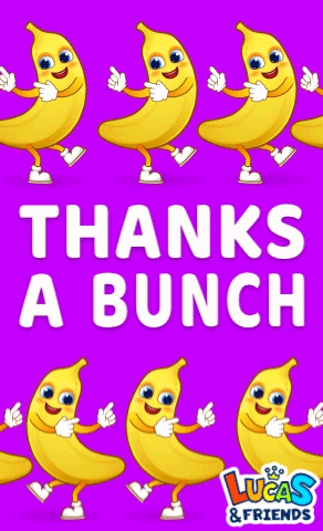 Thanks A Bunch Banana Soooo GIF