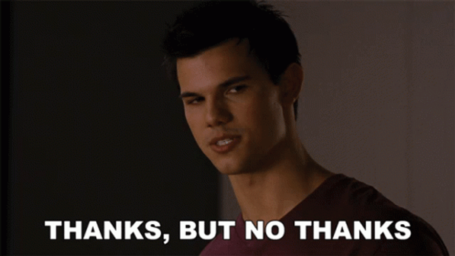 Thanks But No Thanks Hard Pass GIF