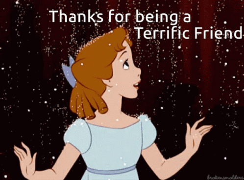Thanks For Being A Terrific Friend GIF