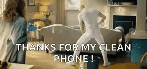 Thanks For Cleaning My Phone Mr Clean Meme GIF