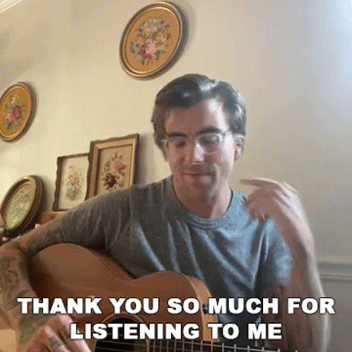 Thanks For Listening Anthony Green GIF
