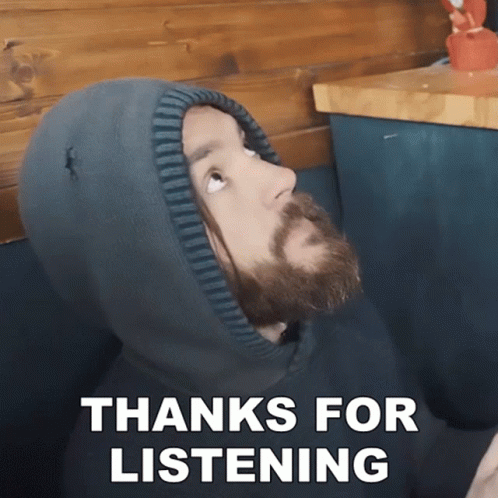 Thanks For Listening Trent Arant GIF
