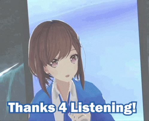 Thanks For Listening Waving Hands Anime GIF