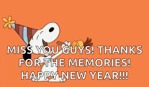 Thanks For The Memories And Happy New Year GIF