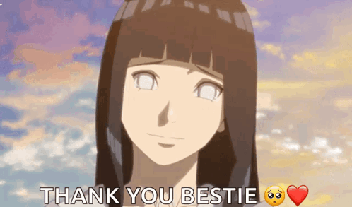 Thanks Girl Hinata Hyuga Crying Naruto Anime GIF