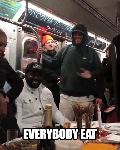 Thanksgiving Dinner Everybody Eat GIF