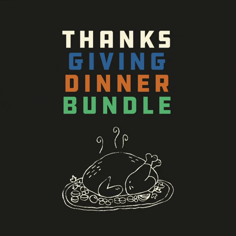 Thanksgiving Dinner Food Bundle GIF