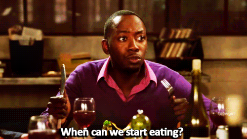 Thanksgiving Dinner Lamorne Morris When To Start Eating GIF