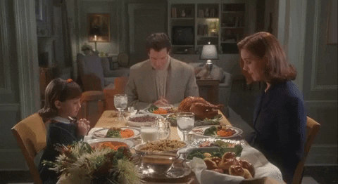 Thanksgiving Dinner Miracle On 34th Street Praying Time GIF