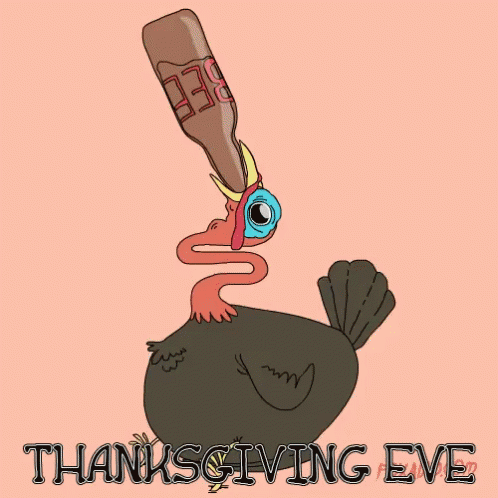 Thanksgiving Eve Alcoholic Turkey GIF