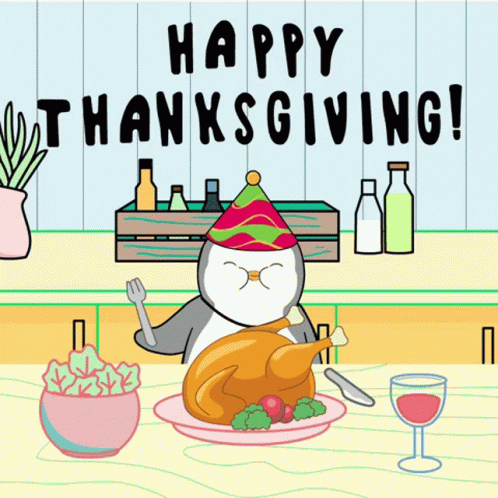 Thanksgiving Feast Happy Turkey Day GIF