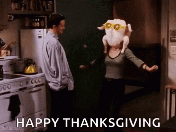 Thanksgiving Funny Friends Monica Chandler GIF