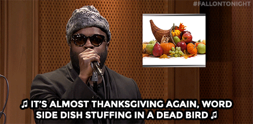 Thanksgiving Funny Tonight Show Rap GIF