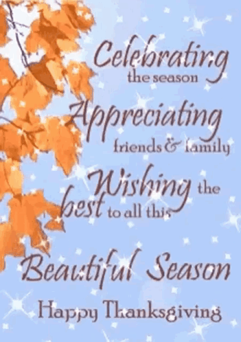 Thanksgiving Greeting Card Best Season Wishes