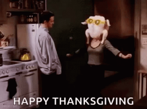 Thanksgiving Meme Funny Dancing Turkey Head GIF