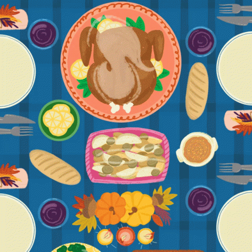 Thanksgiving Potluck Dinner GIF