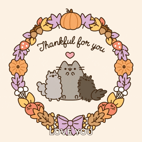 Thanksgiving Pusheen Gif GIF