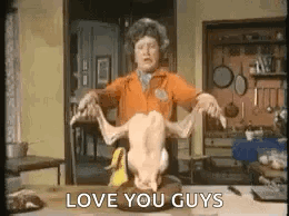 Thanksgiving Turkey Chef Love You Meme GIF