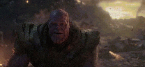 Thanos Avengers Disappearing Turns To Ash GIF
